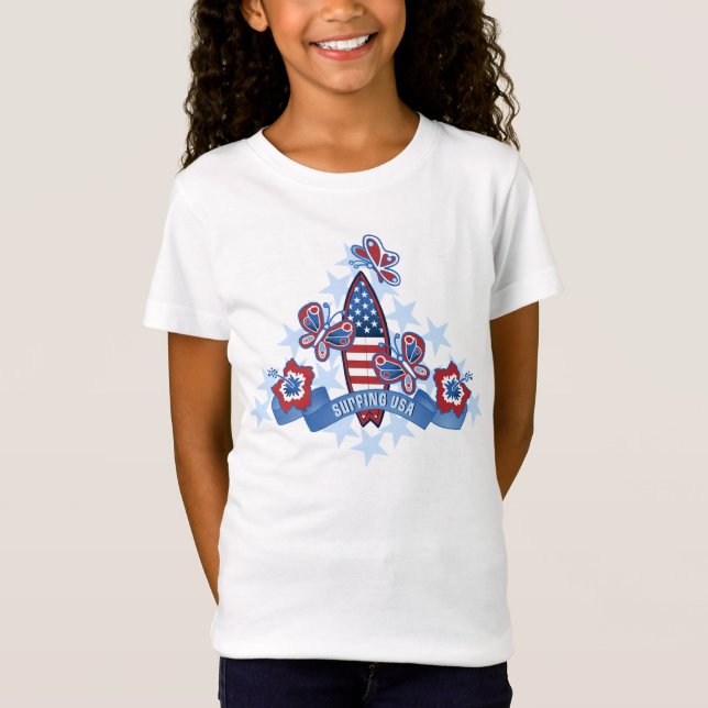 USA Beach Girls T-shirts (Frente)