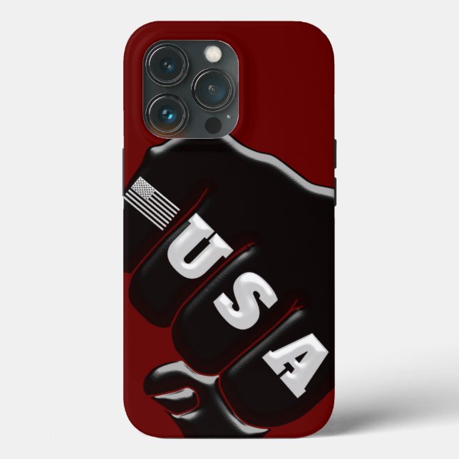 USA Fist Bump com bandeira americana (Verso)