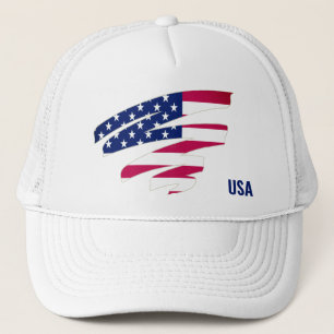 USA Flag Trucker Hat - Boné Patriótico de Baseball