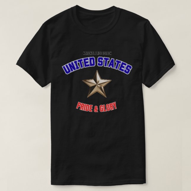 USA National Pride Edition Basic Dark T-Shirt (Frente do Design)