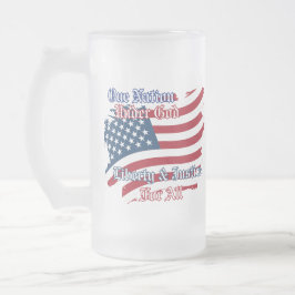 USA One Nation under God Caneca de cerveja Mug