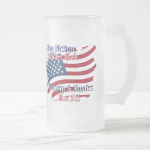 USA One Nation under God Caneca de cerveja Mug