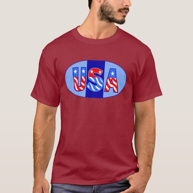 USA Oval T-Shirt (Frente)
