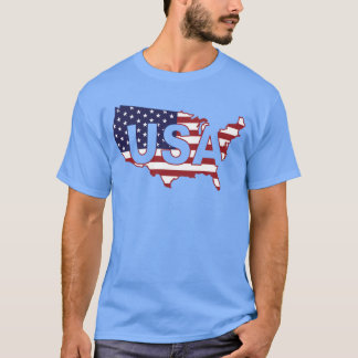 USA T Camisa Mulheres Homens Crianças Bandeira Pat