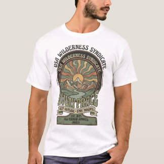 USA Wilderness Syndicate – Camisa T Mountain Horiz