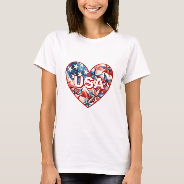 USA Womens T-Shirt (Frente)
