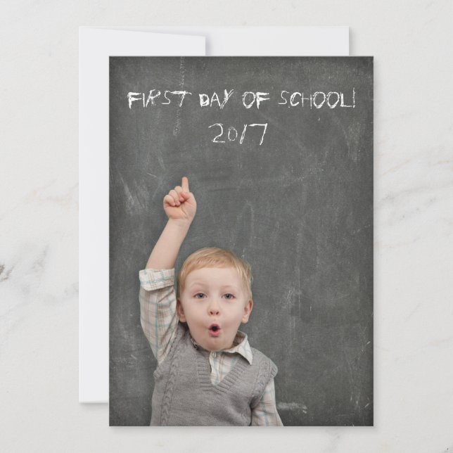 Usar sua própria imagem Primeiro dia da escola (Frente)