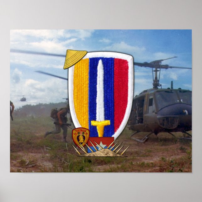 USARV Vietnam Nam War Vets Patch Poster (Frente)