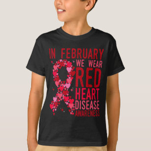 Use Camisa Fevereiro Vermelho Coração Conscientiza