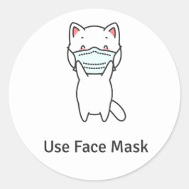 USE MÁSCARA FACIAL ADESIVO DE GATO FOFO SELAGEM DE