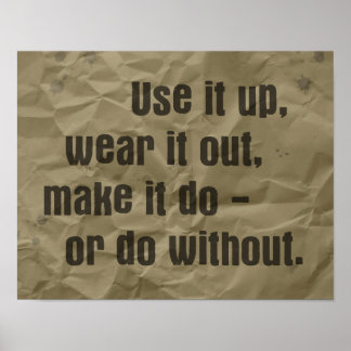 Use-o para cima e Vista-o para fora Poster