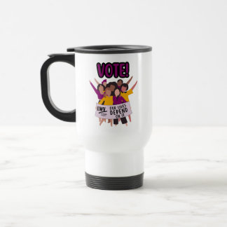 Use sua Caneca de viagem de voto