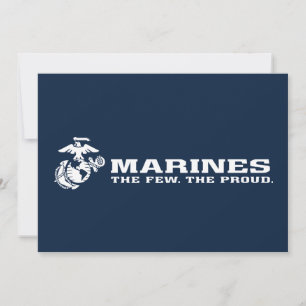 USMC O pequeno logotipo orgulhoso - Branco