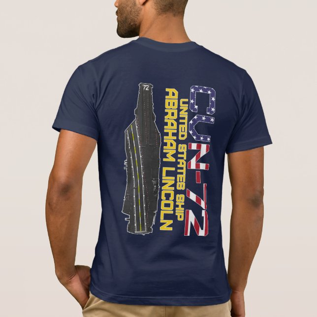 USS ABRAHAM LINCOLN CVN-72 T-Shirt (Verso)