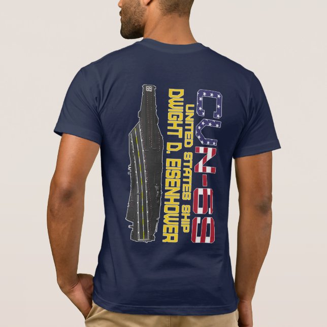USS DWIGHT D. EISENHOWER CVN-69 T-Shirt (Verso)