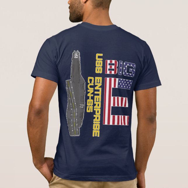 USS ENTERPRISE CVN- 65 BIG E T-Shirt (Verso)