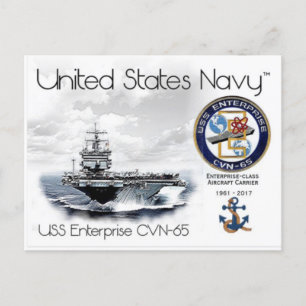 USS ENTERPRISE CVN- 65 - CARTÃO POSTAL