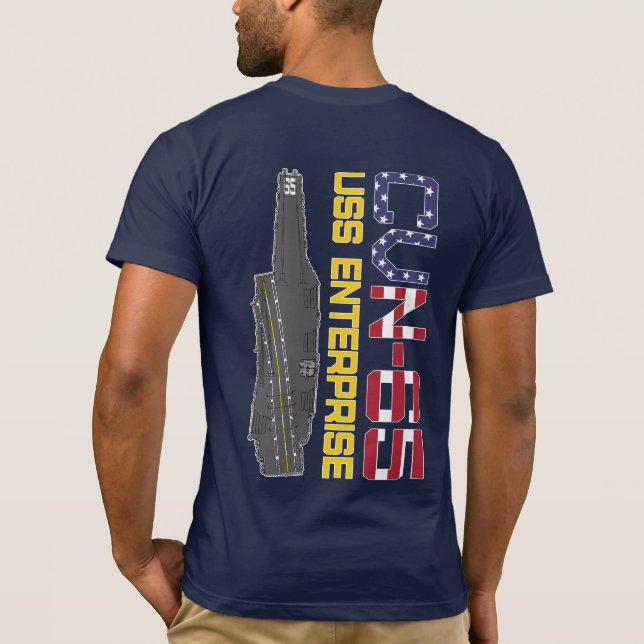 USS ENTERPRISE CVN-65 T-Shirt (Verso)