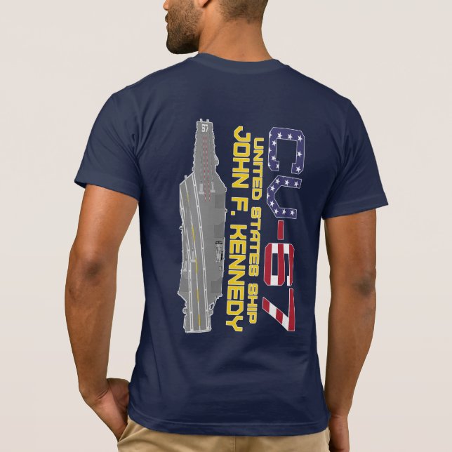 USS JOHN F. CV-67 T-Shirt (Verso)