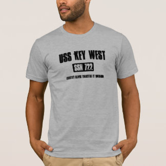USS KEY WEST todo o t-shirt das mãos com golfinhos