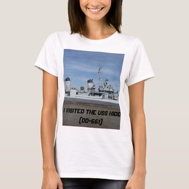 USS KIDD T-Shirt (Frente)