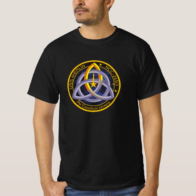 USS Merlin Logo T-shirt (Frente)