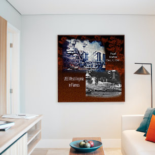 USS West Virgina, Pearl Harbor Poster de 1941