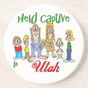 Utah Funny Trailer Park Porta copos Sandstone