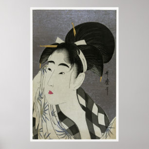 Utamaro que limpa o poster CC0054