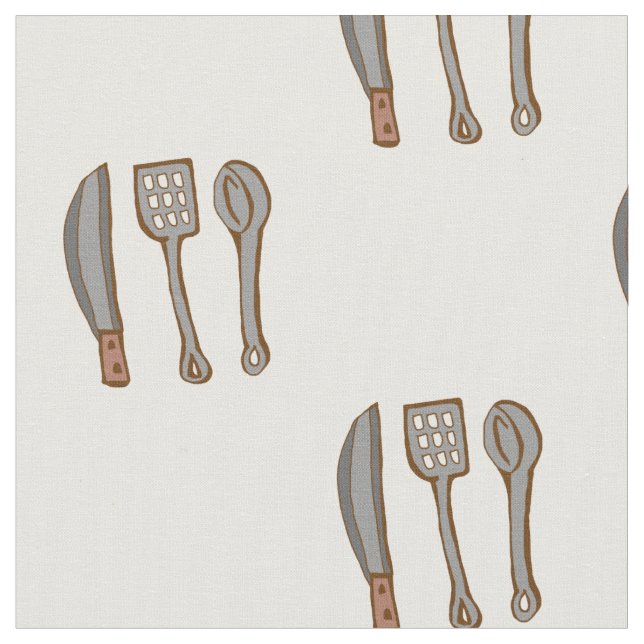 utensílios de cozinha padrão de tecido (Detalhe)