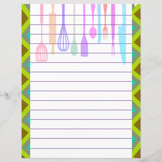 Utensílios de Cozinha Retro (Frente)