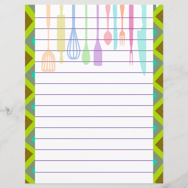 Utensílios de Cozinha Retro (Frente)