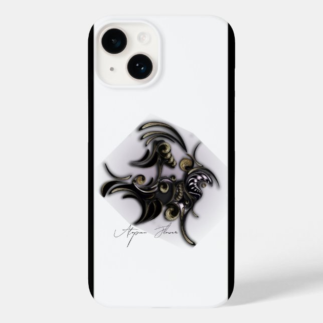 "Utopian Flower", Apple iPhone 14 Case (Verso)