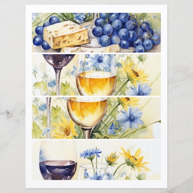 Uvas Azuis de Queijo de Vinho 1: 4 de 4 (Frente)