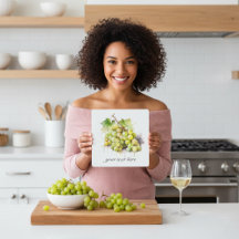 Uvas de aquarela, personalizadas