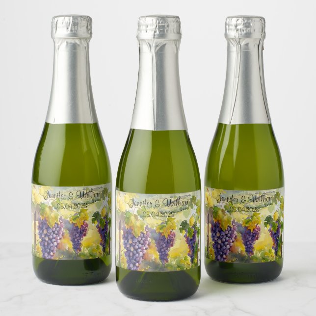 Uvas de Vinha Rústica Limões Itália Casamento   (Garrafas)