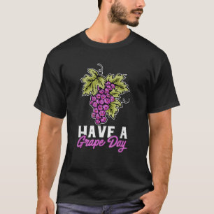 Uvas Fruta Engraçada Engraçada Tem Camisa no Dia d