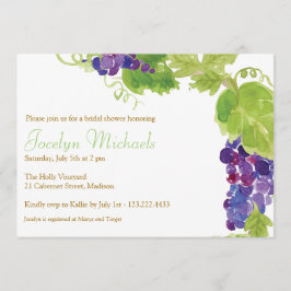 Uvas no Convite de festas Vine