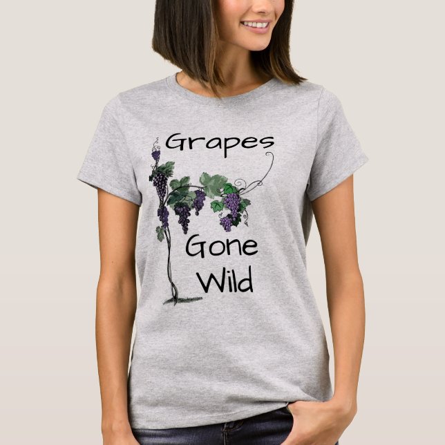 Uvas Sairam Em T-Shirt Selvagem (Frente)