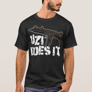 Uzi atira no t-shirt da camisa | Uzi