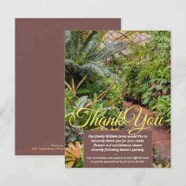V1 Cartões de agradecimentos de Plantas Tropicais