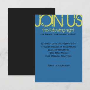 V Monografias Cartão do Partido Bat Mitzvah do Ba