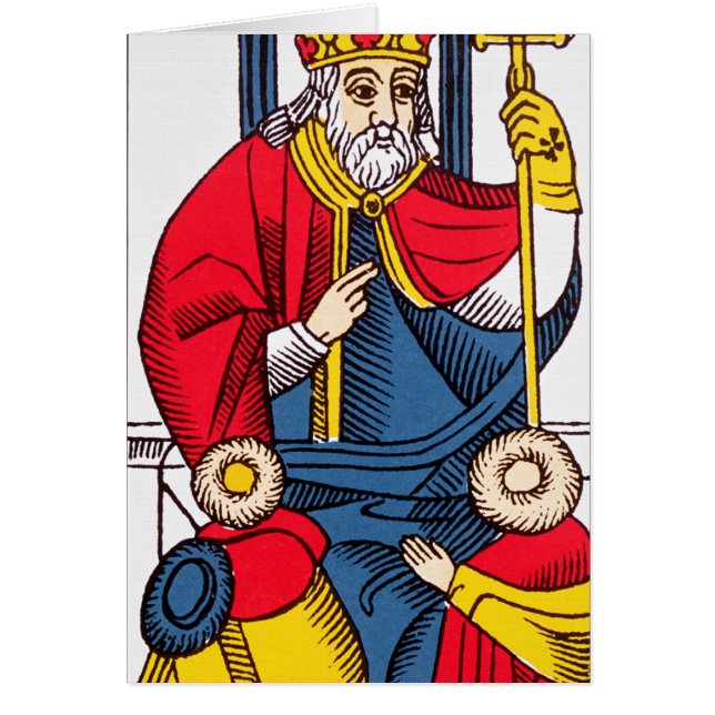 V o papa, cartão de Tarot (Frente)