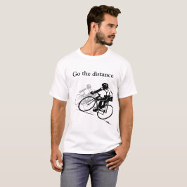 Vá a camiseta de bicicleta à distância