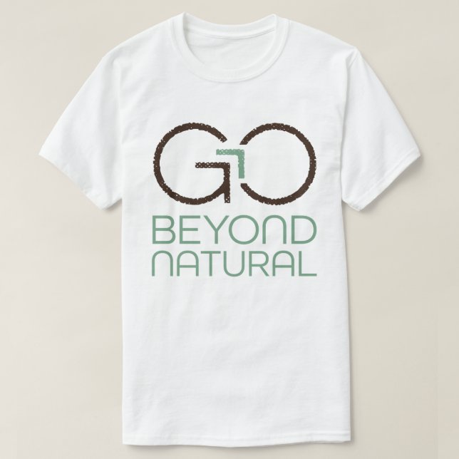Vá além do t-shirt natural (Frente do Design)