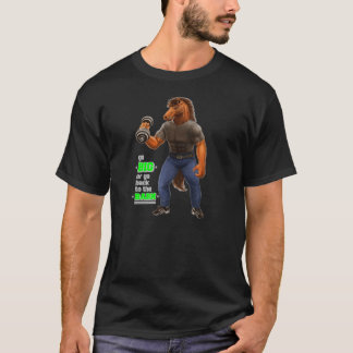 Vá grande ou vá para trás ao t-shirt do preto do