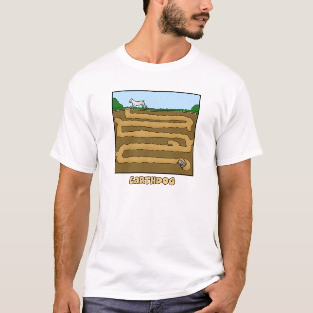 Vá mmoer o t-shirt de Earthdog dos desenhos (Frente)
