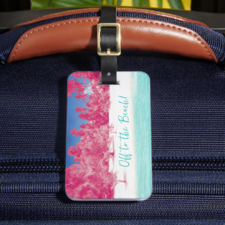 Vá para a praia! Etiqueta de Bagagem Personalizada