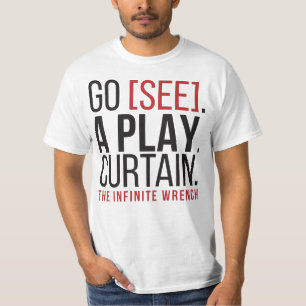 VÁ [VEJA]. UM JOGO. CORTINA. T-shirt