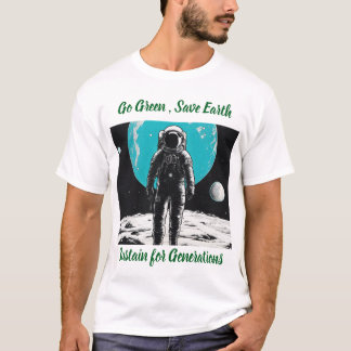 Vá Verde Salve a Terra – Camiseta Masculina Ecológ